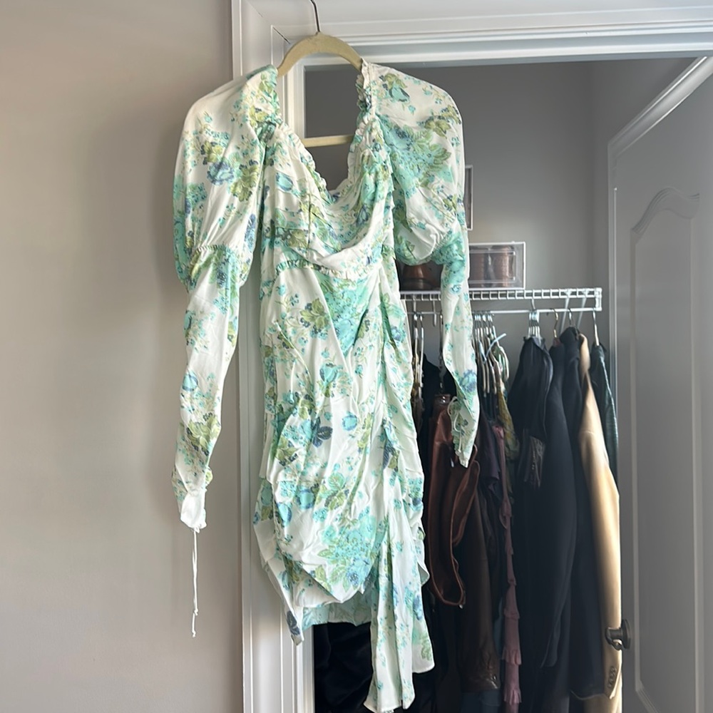 For love and lemons - pastel floral dress - SIZE SMALL -